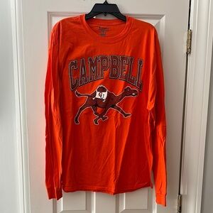 Campbell University Orange Long Sleeve Shirt